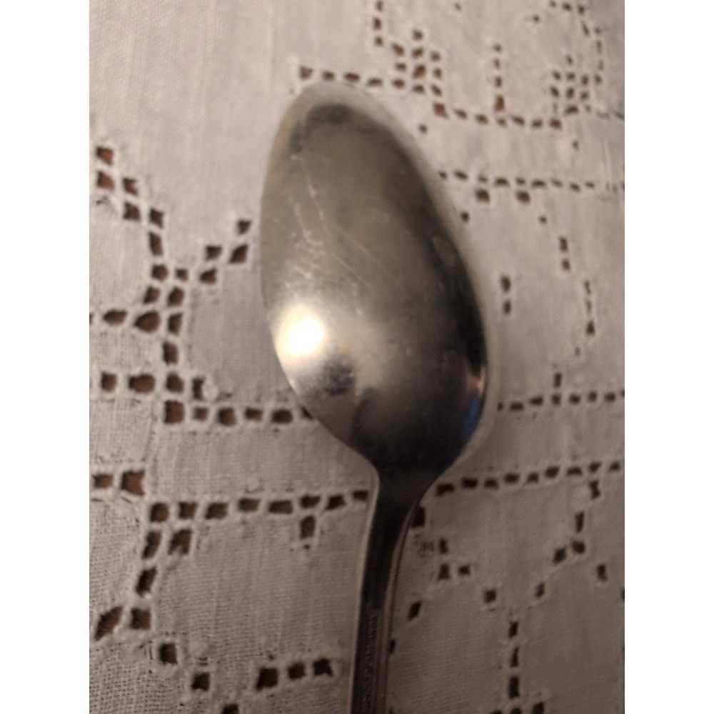 William Rogers Mfg. Co. Silver Plate Table Spoon Avalon Cabin 8.5 inch - Picture 11 of 13